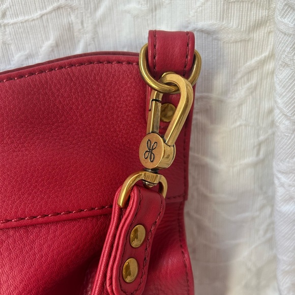 HOBO Leather Handbag Tote Soft Red NWOT - Picture 4 of 12
